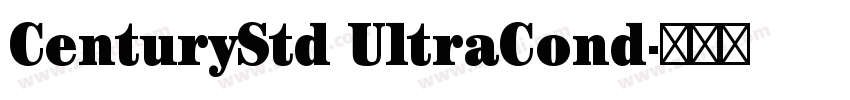 CenturyStd UltraCond字体转换